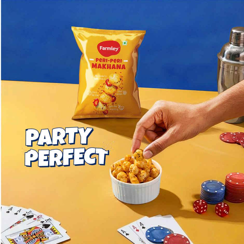Farmley Peri Peri Makhana Roasted In Olive Oil Healthy Snacks Combbo