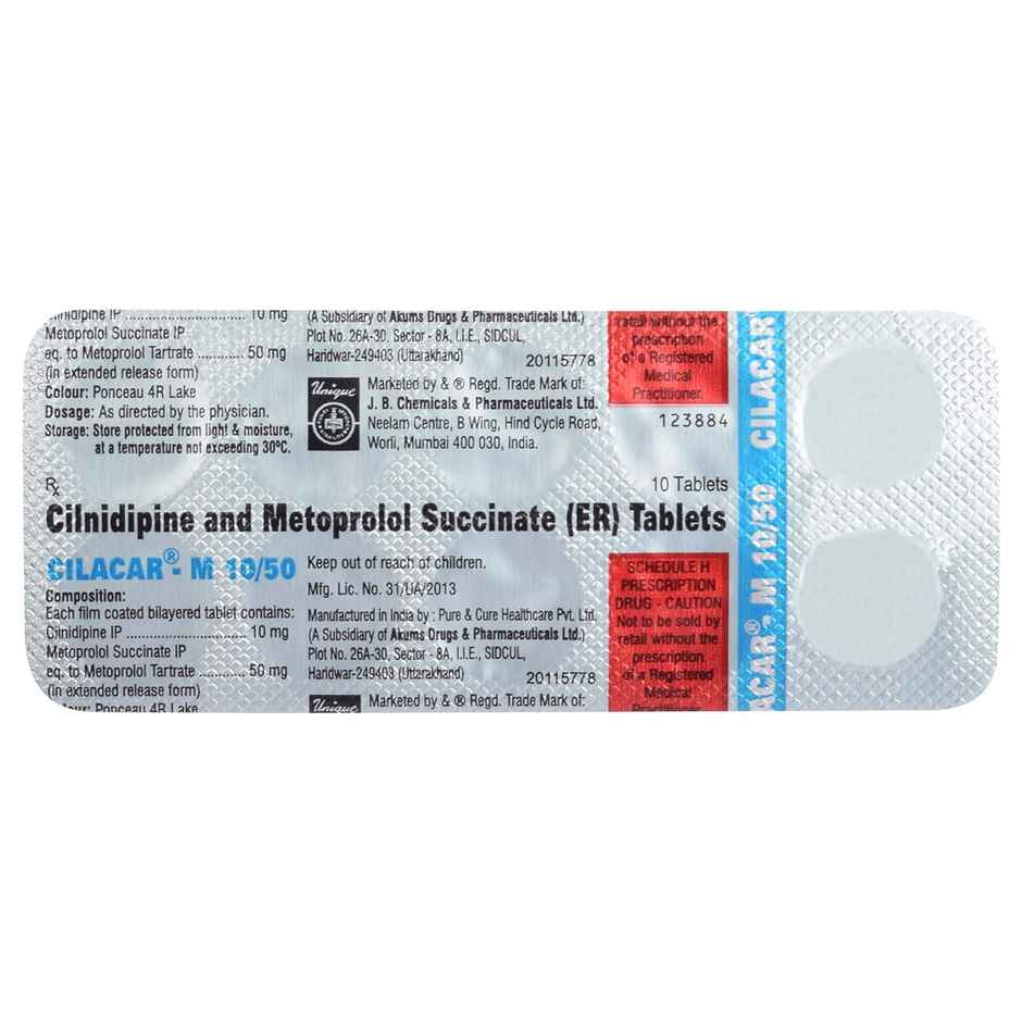 Cilacar-M 10/50 Tablet ER