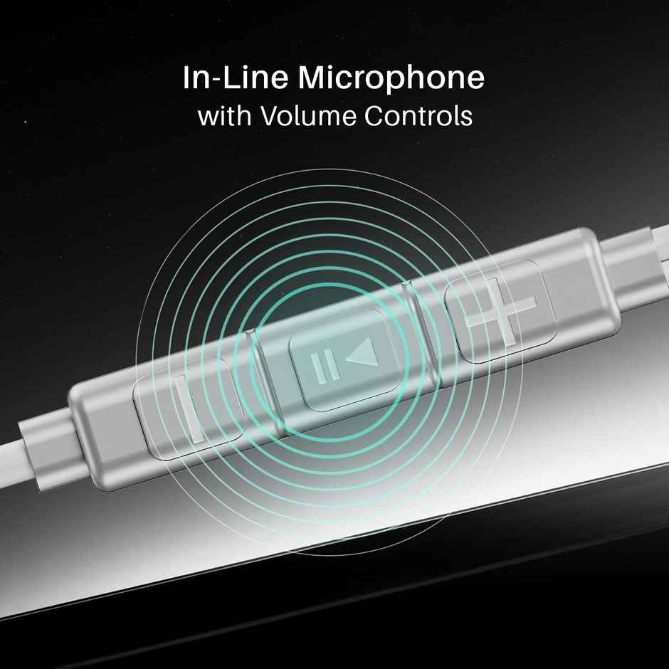 boAt Bassheads 90C Wired Earphones | White