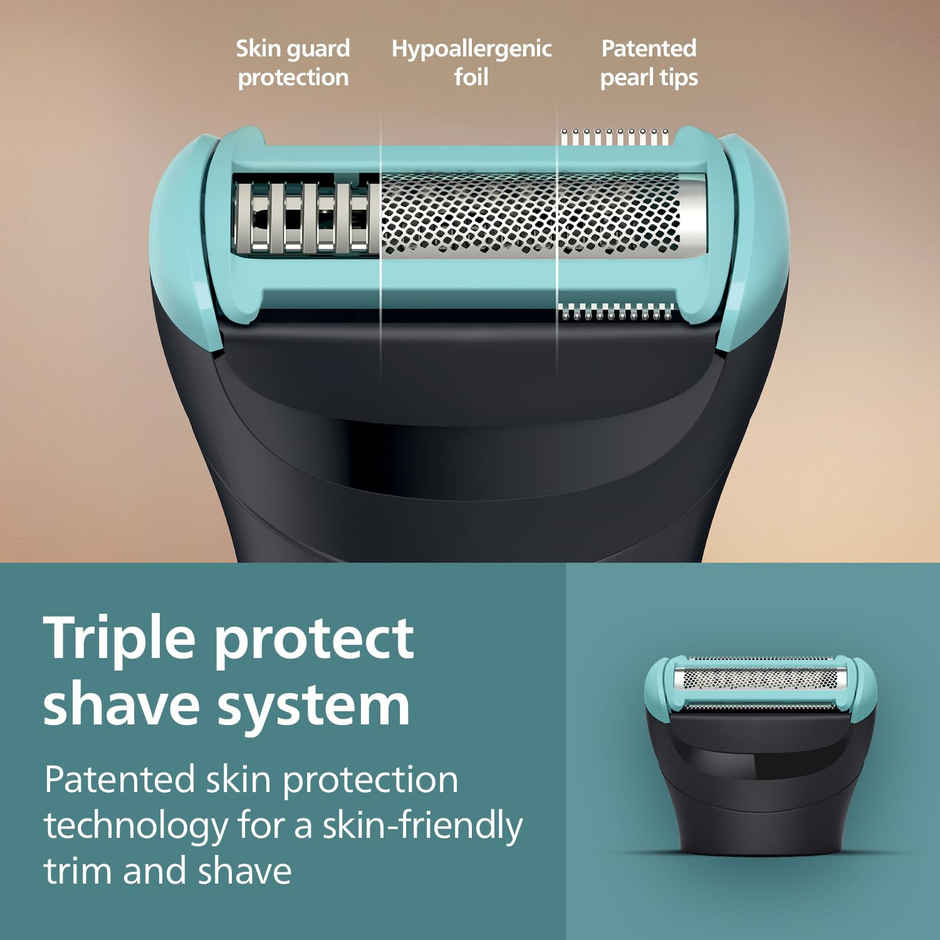 Philips BG5475/15 Body Trimmer for Men, Skin-Safe Grooming, 100 Min Runtime