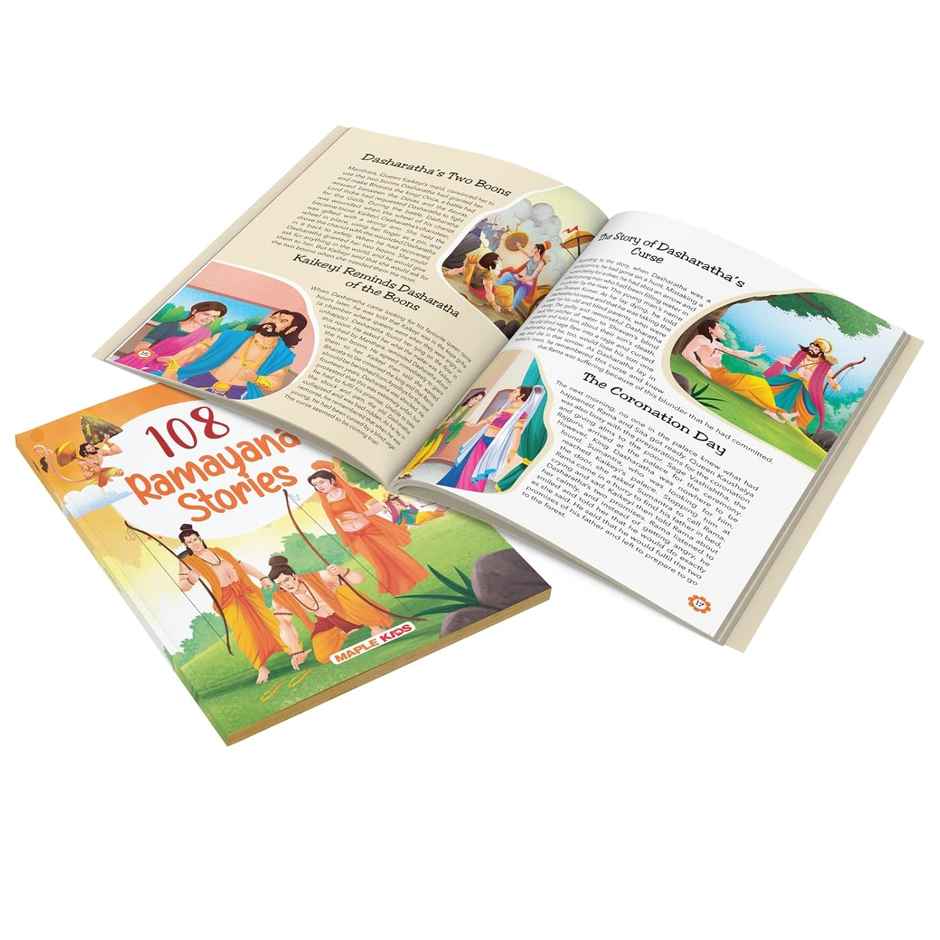 Stories from Ramayana and Mahabharata (Set of 2) (Illustrated) - Story Books for Kids