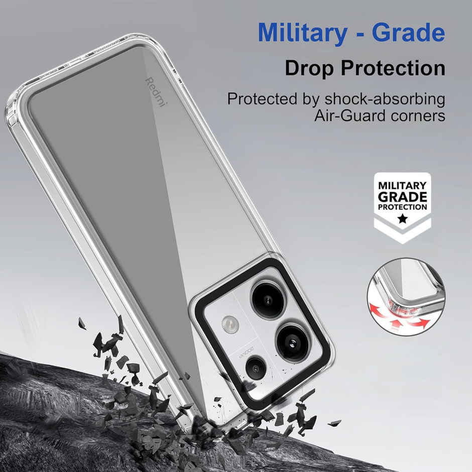 Zapcase Back Cover for Mi Redmi Note 13 Pro 5G | Space-Clear