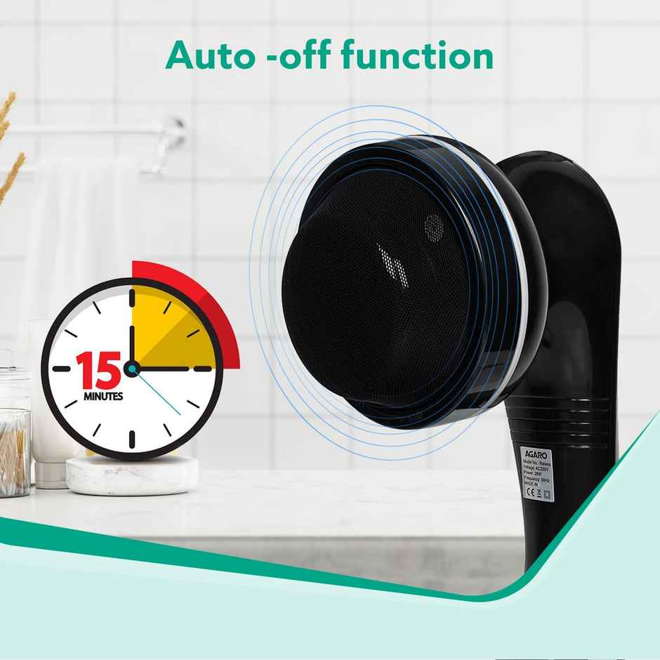 Agaro Relaxo Electric Handheld Full Body Massager With 8 Massage Heads, 5 Mode & 6 Speed Settings