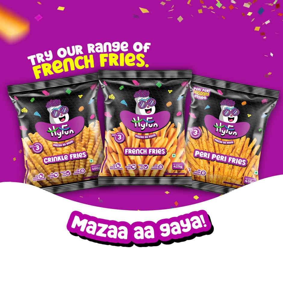 HyFun Flavory Fries | Chilli & Herbs, Air Fryer Friendly | Frozen