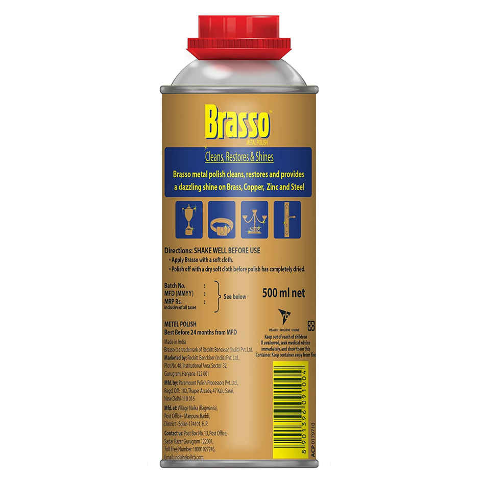 Brasso Metal Polish for Brass, Copper, Zinc & Steel
