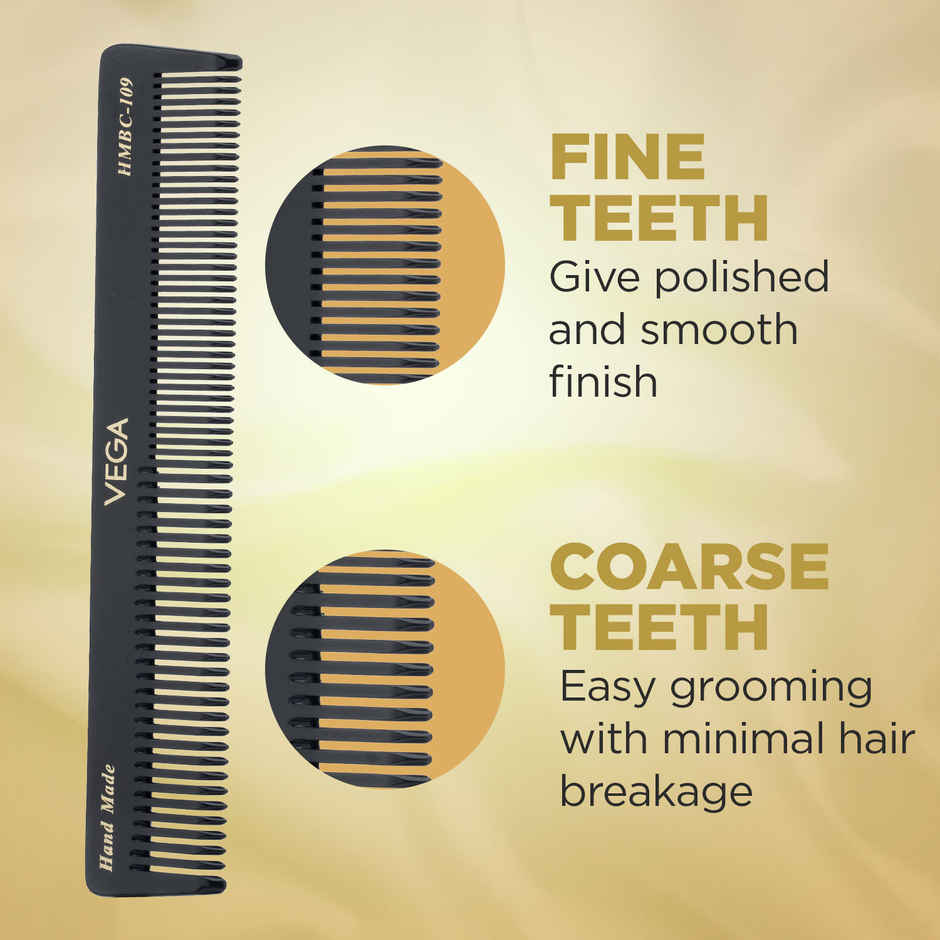 VEGA Grooming Hair Comb - Hmbc-109 (Black)