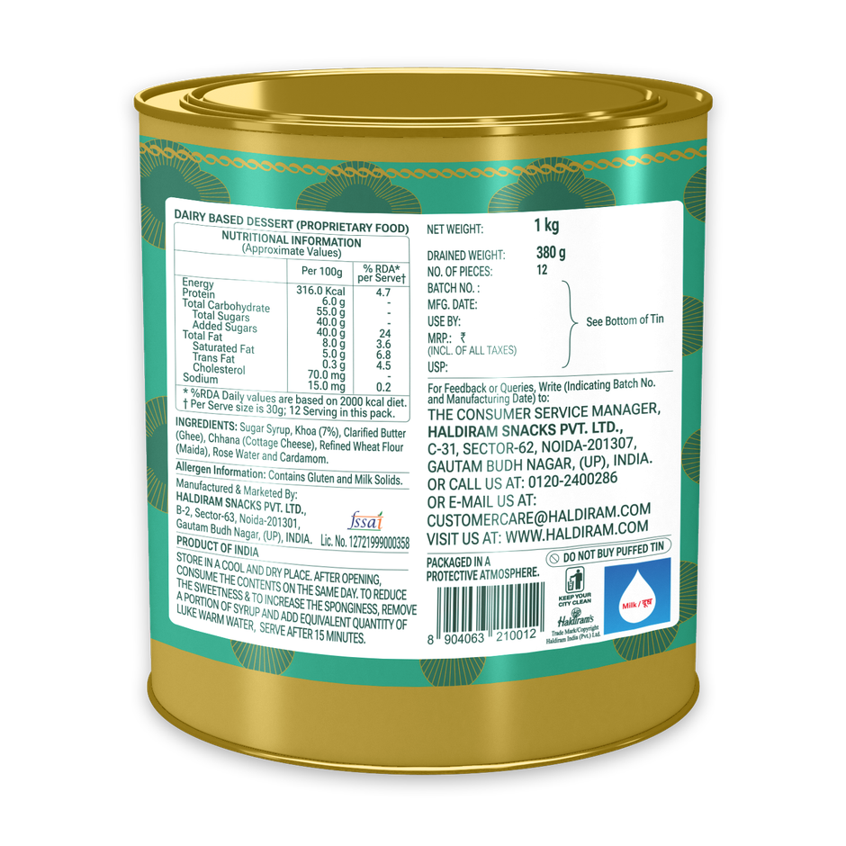 Haldiram's Gulab Jamun | Authentic Indian Sweet