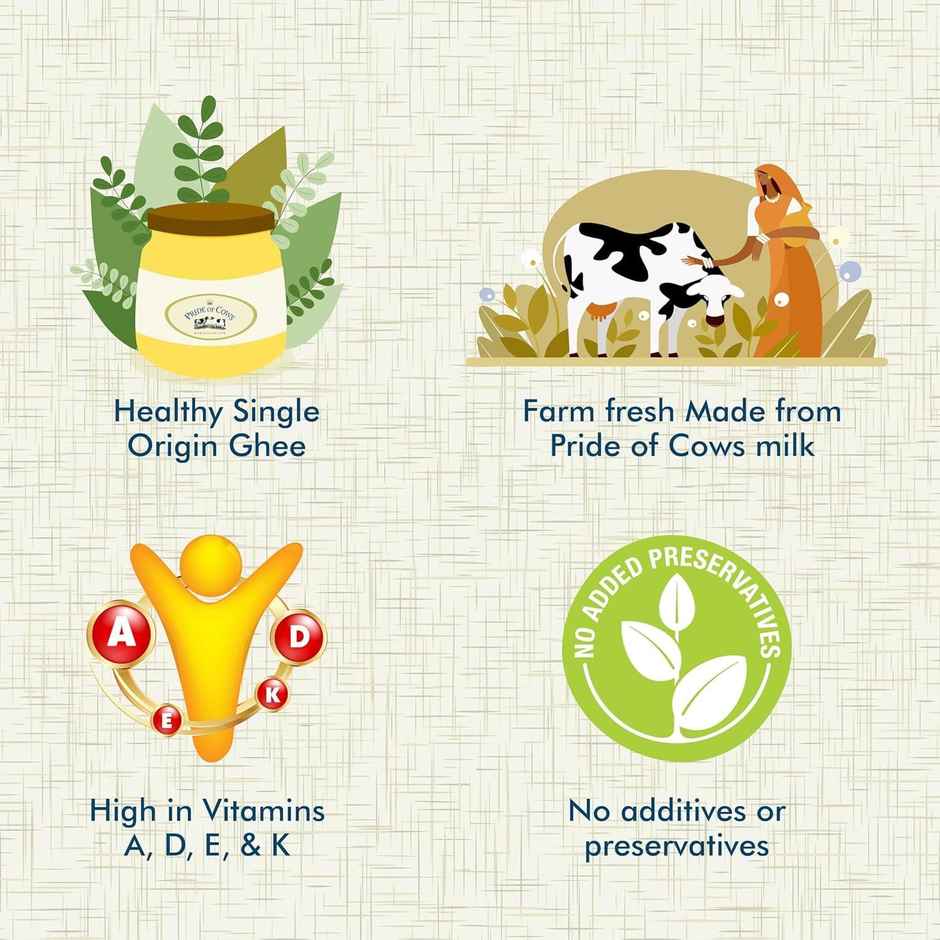 Pride Of Cows Pure Cow Ghee - Single Origin
