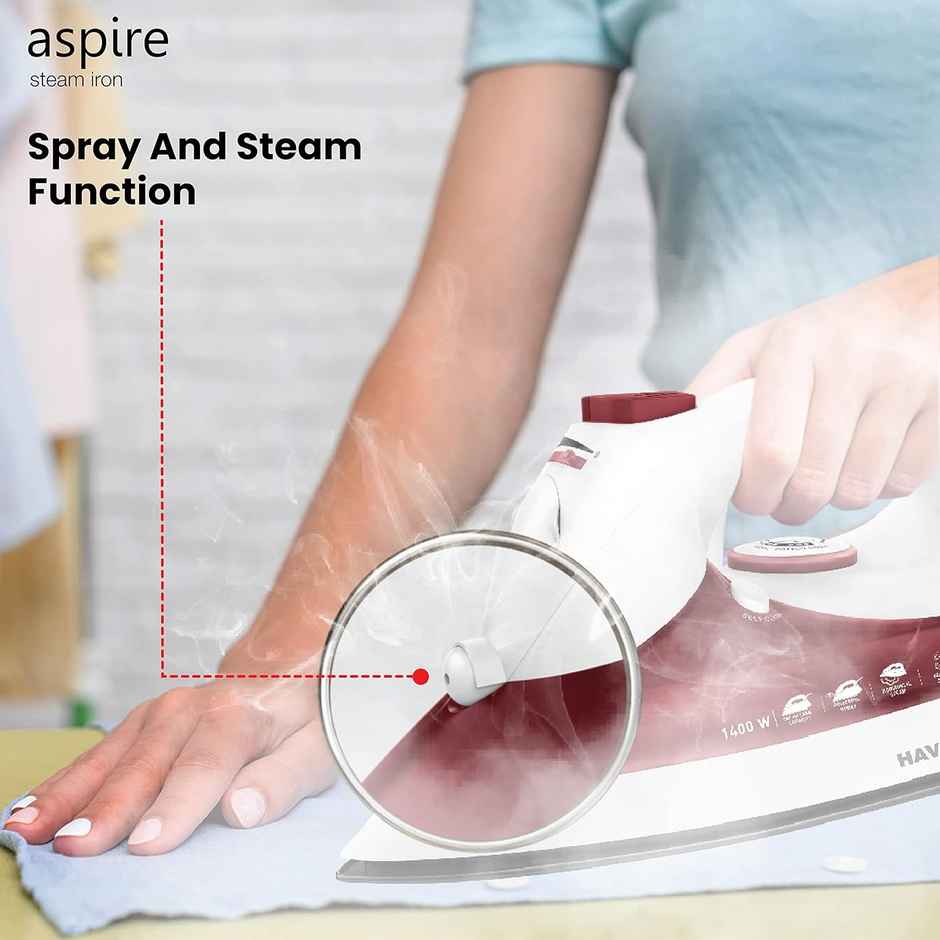 Havells Steam Iron Aspire Red 1400W