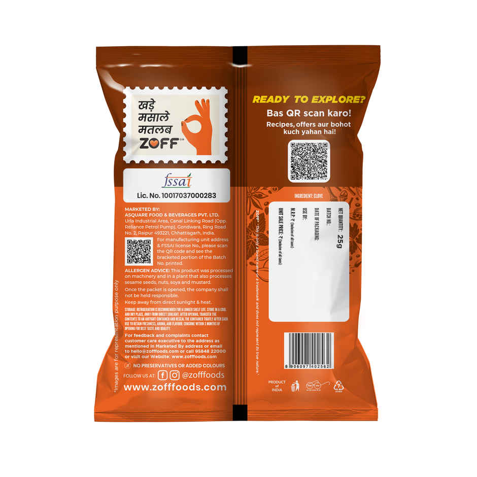 ZOFF Foods Whole Spices Clove/Laung