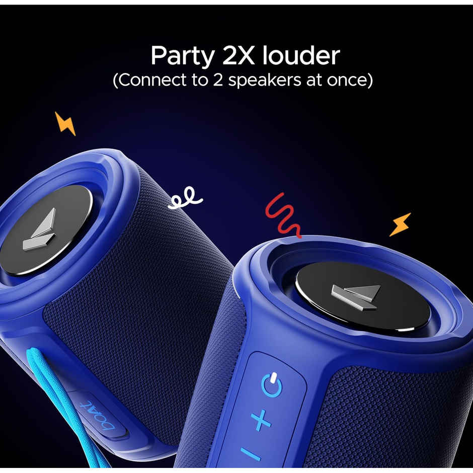 boAt Stone 352 Bluetooth Speaker w/ 10W RMS Stereo Sound & IPX7 Water Resistance (Vibing Blue)