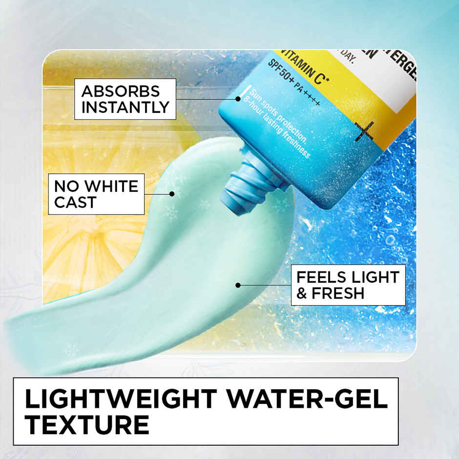 Garnier Super UV Cooling Water Gel Sunscreen | 8 hr Freshness | No White Cast | SPF 50 PA++++