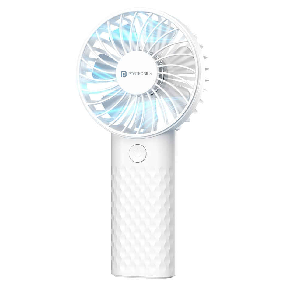 Portronics Toofan Mini 2 HIgh Speed Handheld fan, White