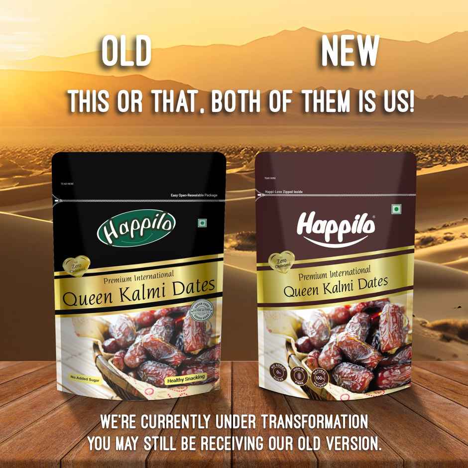 Happilo Premium Queen Kalmi Dates|Naturally Sweet Khajur|No Added Sugar