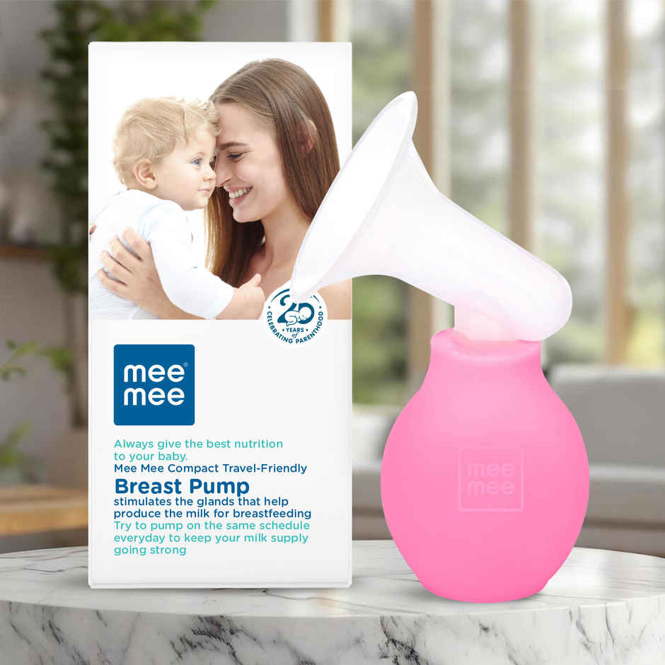 Mee Mee Compact Travel-Friendly Manual Breast Pump for Nursing and Breastfeeding