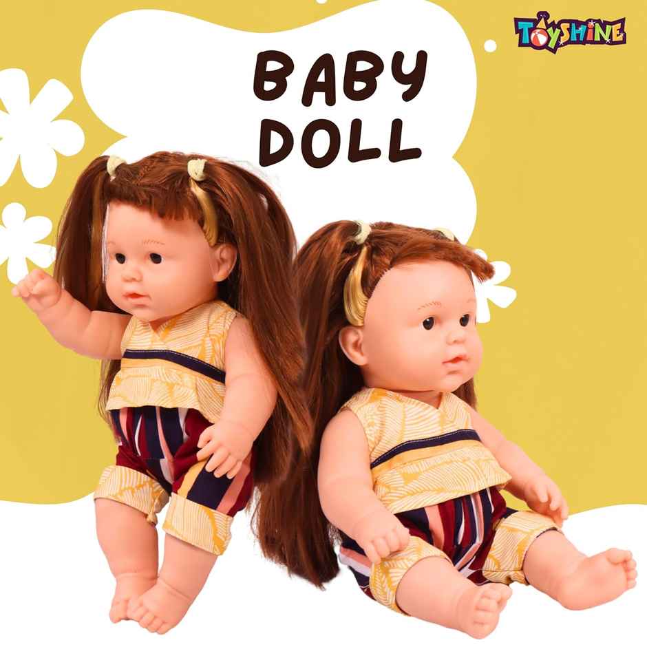 Toyshine 14 Inches Talking Toy Baby Doll For Kids - Assorted