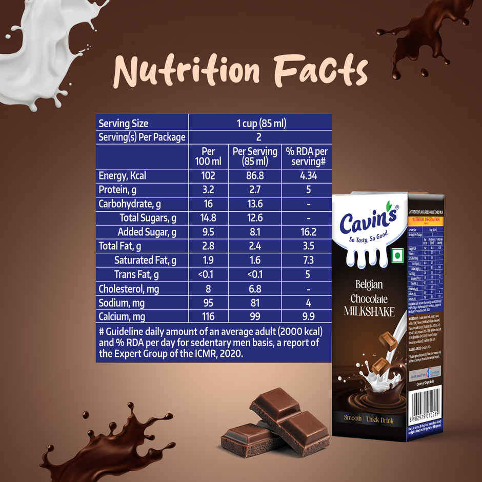 Cavin's Belgian Chocolate Milkshake