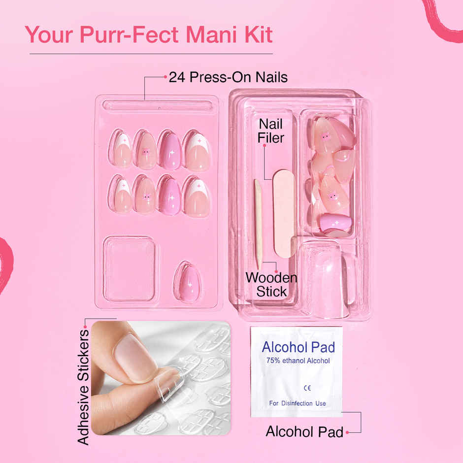 Swiss Beauty Craze Purrfectly Phoebe Press On Nails