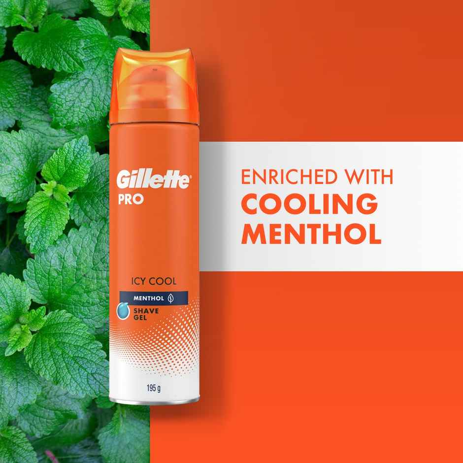 Gillette Pro Shaving Gel Icy Cool With Menthol