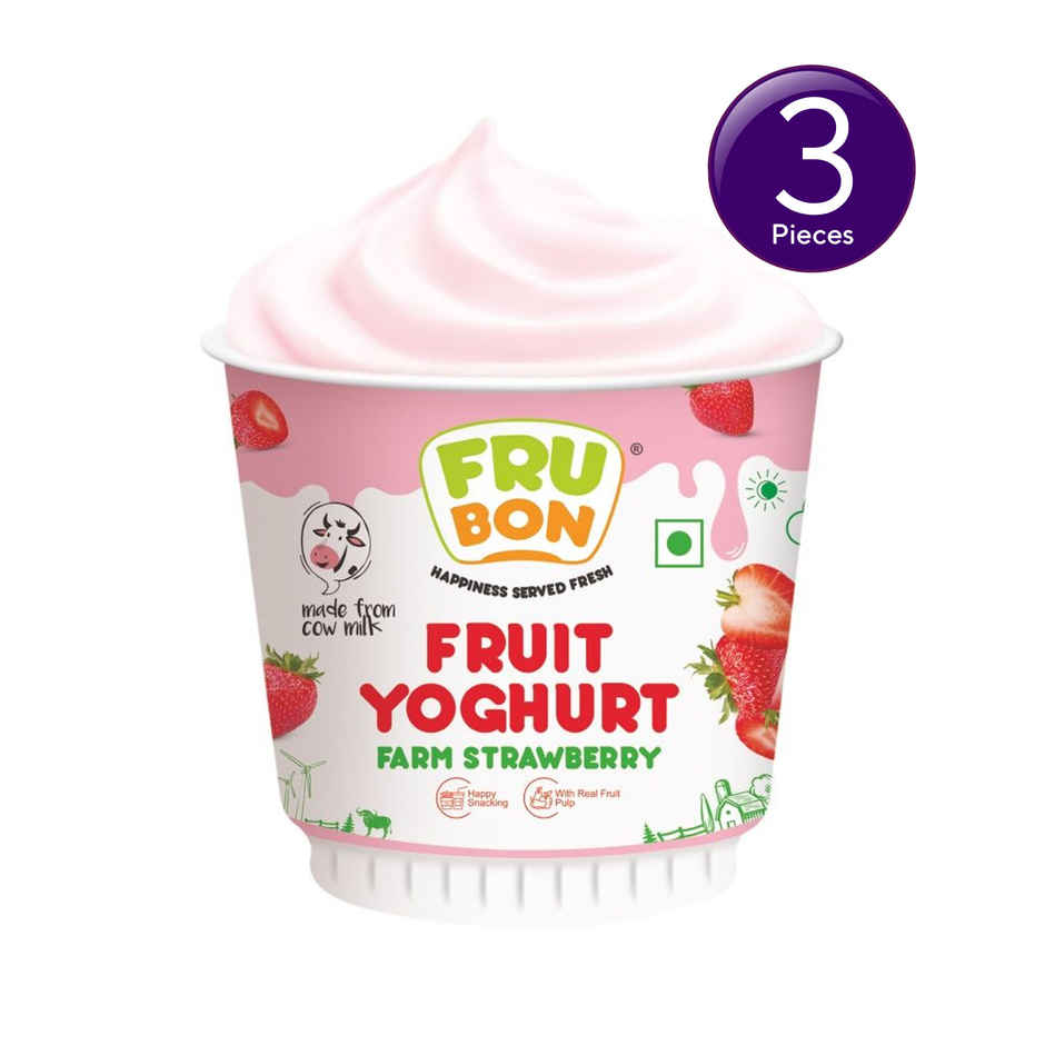 FruBon Farm Strawberry Flavoured Yogurt Combo