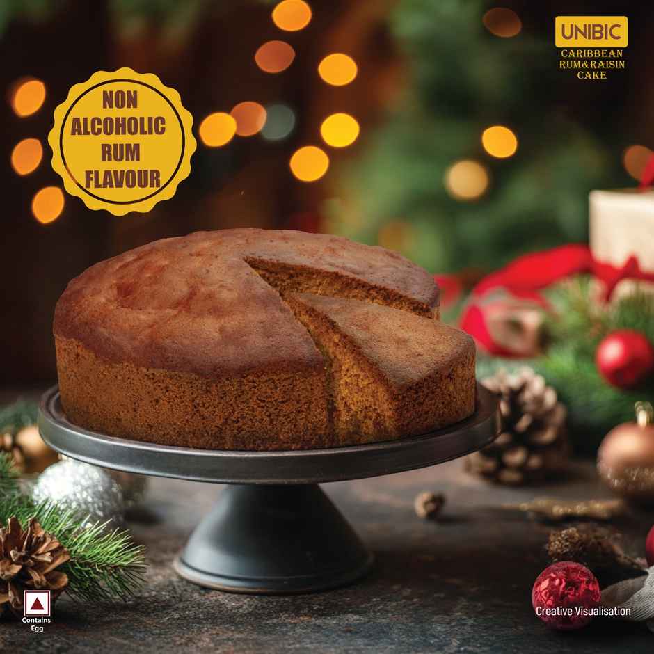 UNIBIC Caribbean Rum & Raisin Cake | Non-Alcoholic Rum Flavour