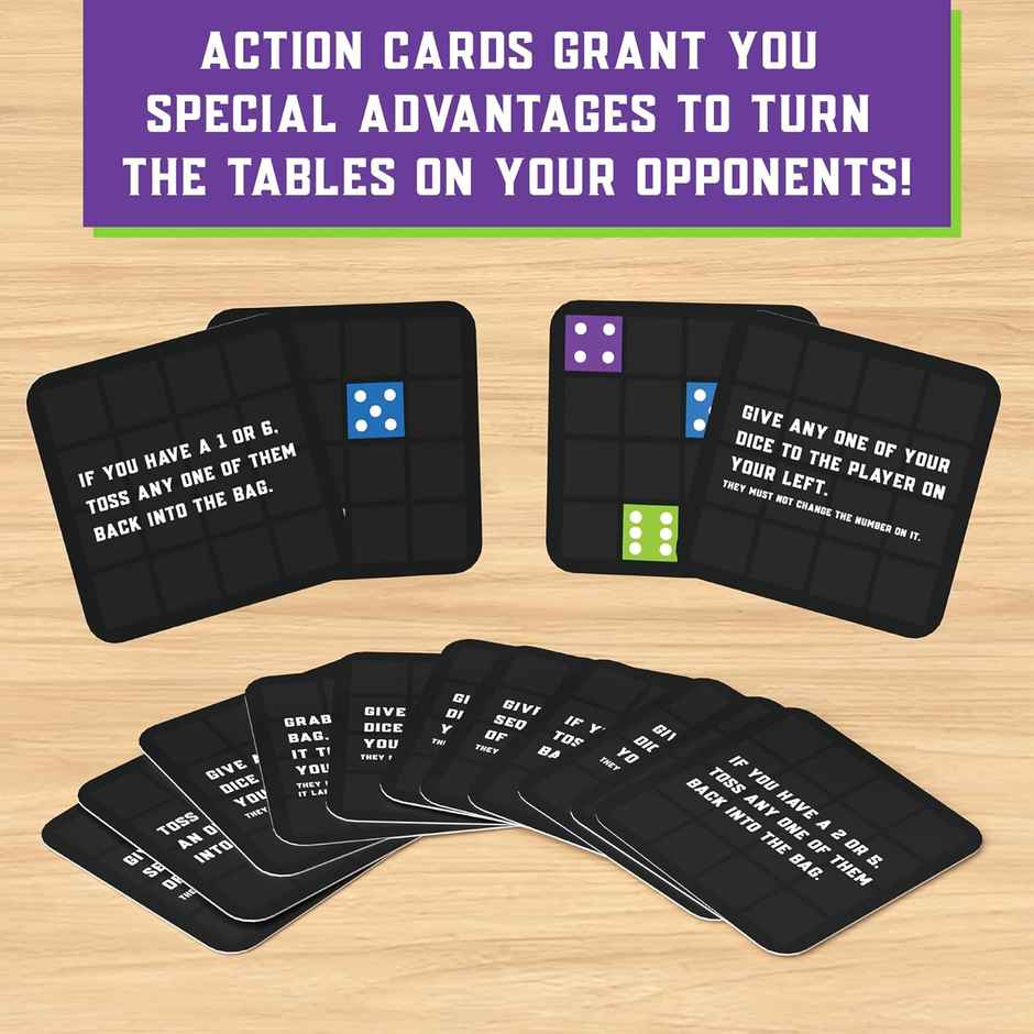 Skillmatics Cuff The Bluff - A Fun Bluffing Dice & Card Game