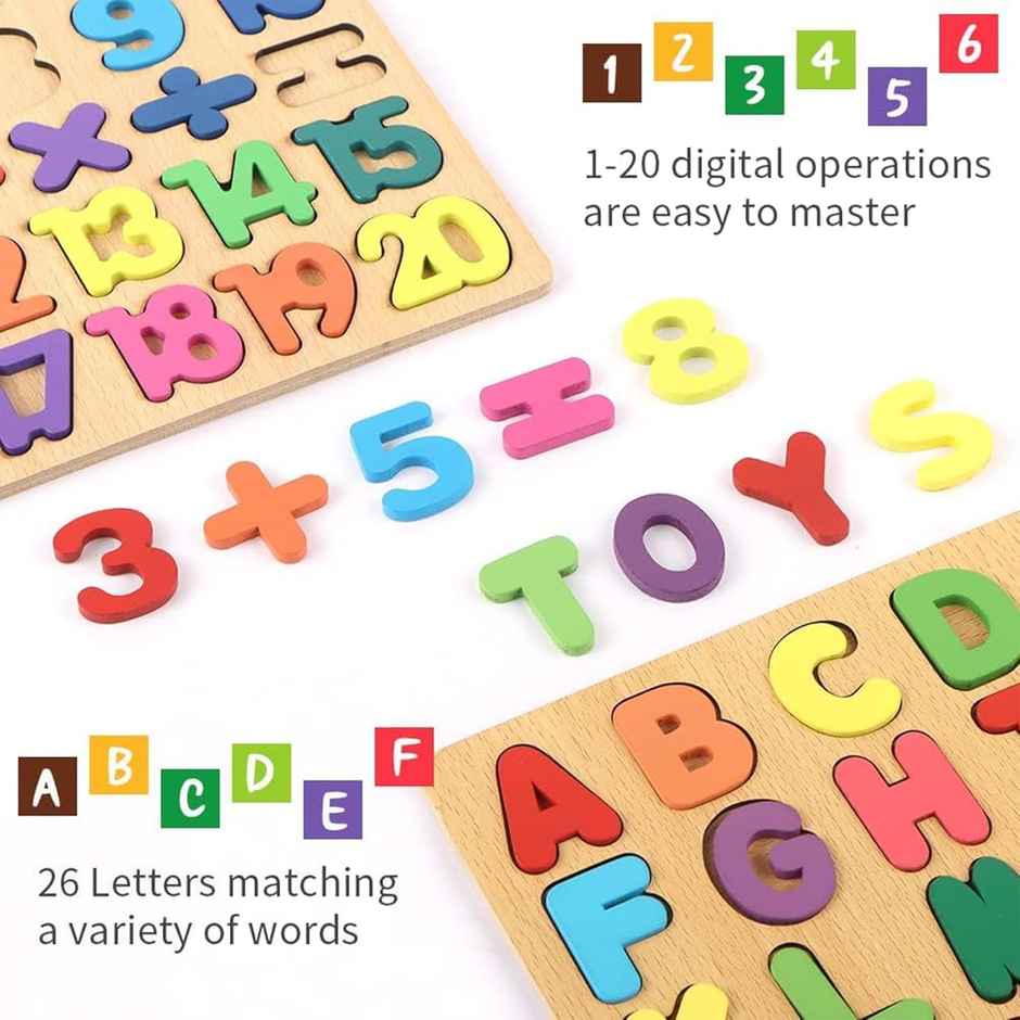 Kidology Wooden Puzzles for Toddlers for Kids Preschool Learning Toys, Wooden Montessori