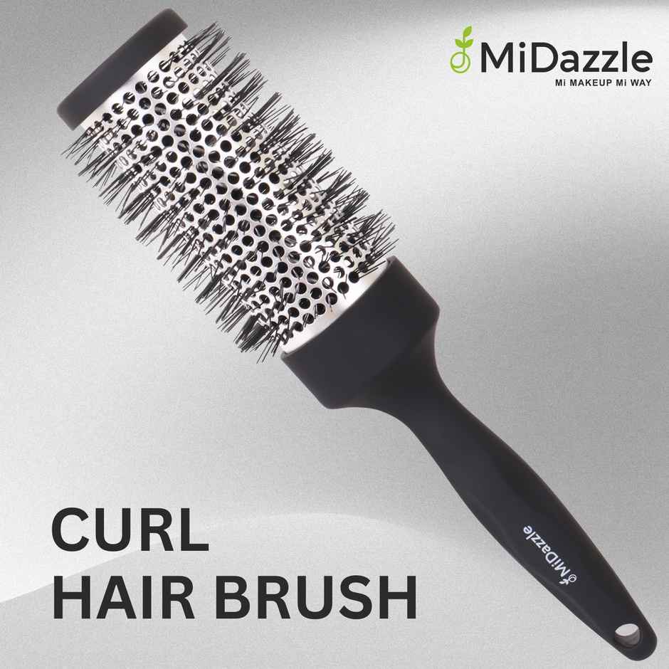 Midazzle Professional Blow Dry Hot Curl Hair Brush with Ionic Technology | MIHB0030