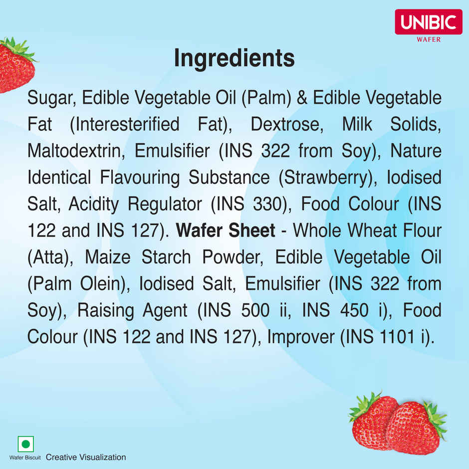 UNIBIC Cookies Wafer Yummy Strawberry