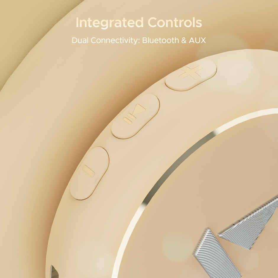 boAt Rockerz 450 Pro Bluetooth Wireless On Ear Headphones Mic with 70 Hours Battery Hazel Beige