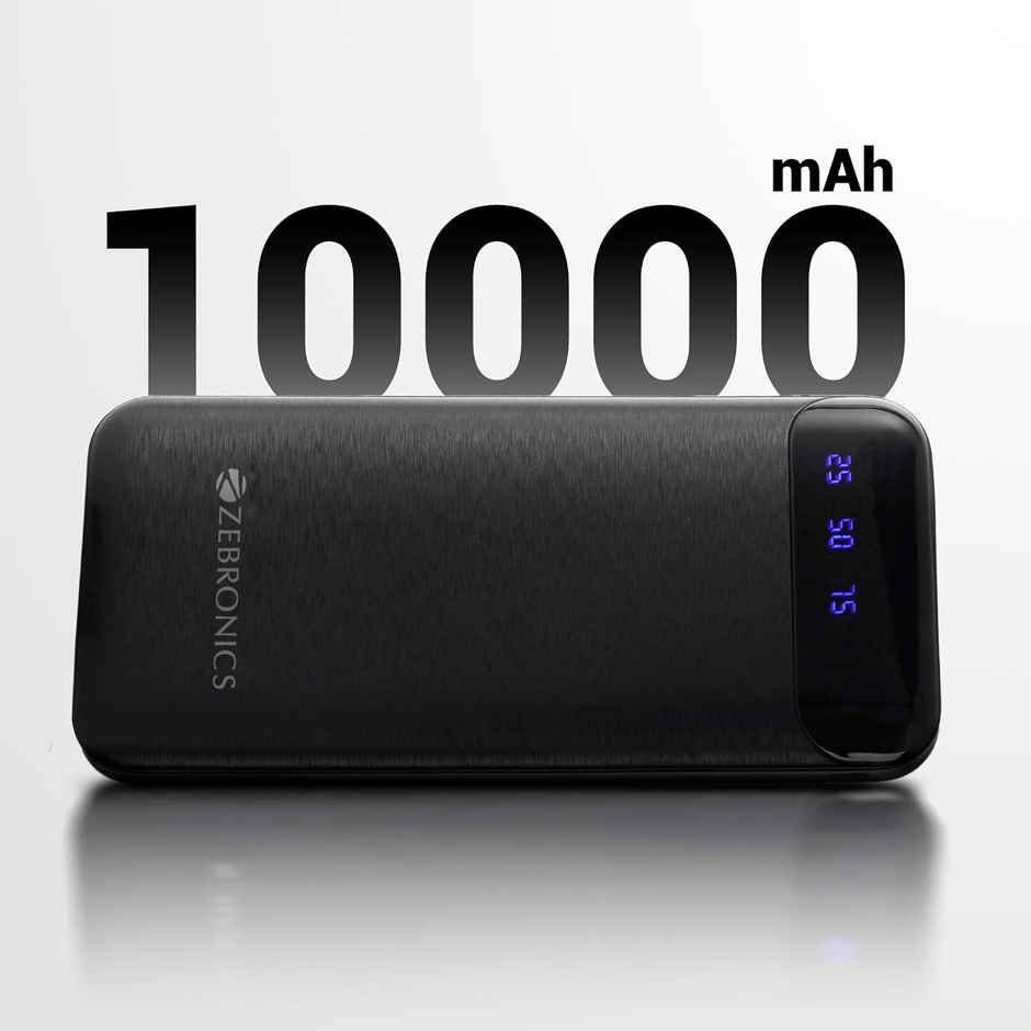 Buy Zebronics MB10000S4 Power Bank, 10000 mAh, Dual USB Output, Type C ...