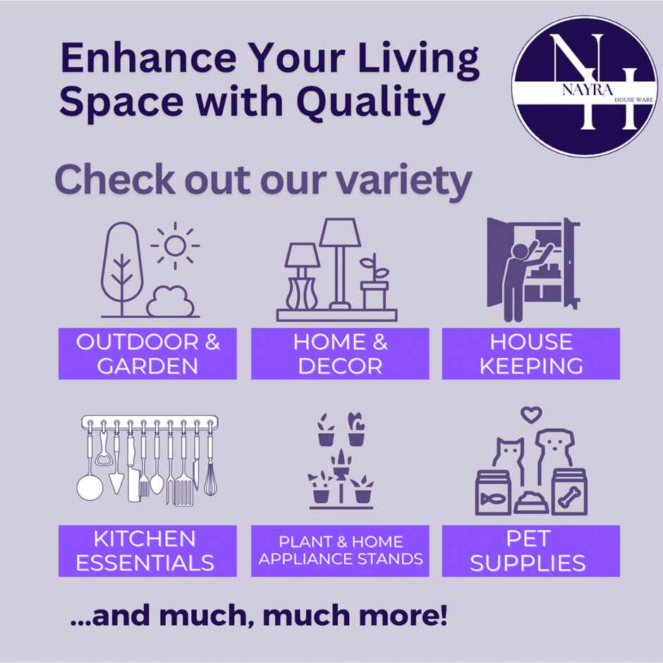 Nayra Plant Tray/Saucer Round Black Plastic Tray for Plant pots | 8 Inch | 6 Pcs