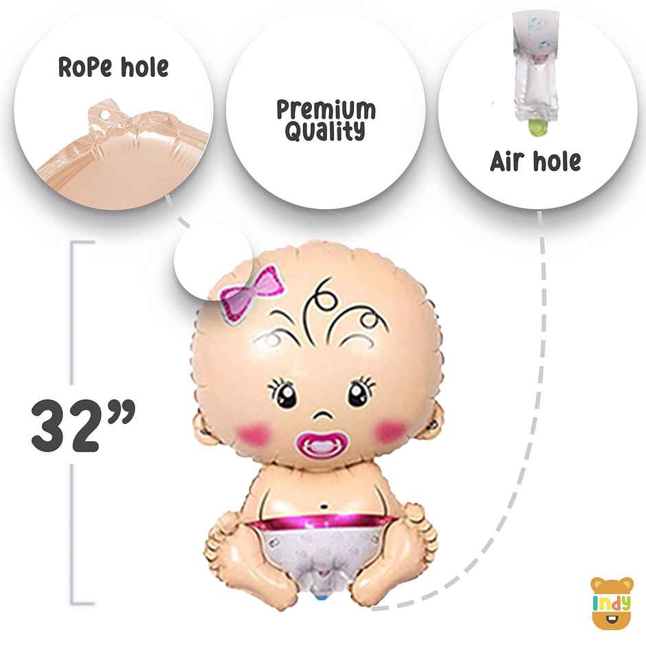 Just Party Baby Girl Welcome Home New Born Baby Theme Decoration Kit