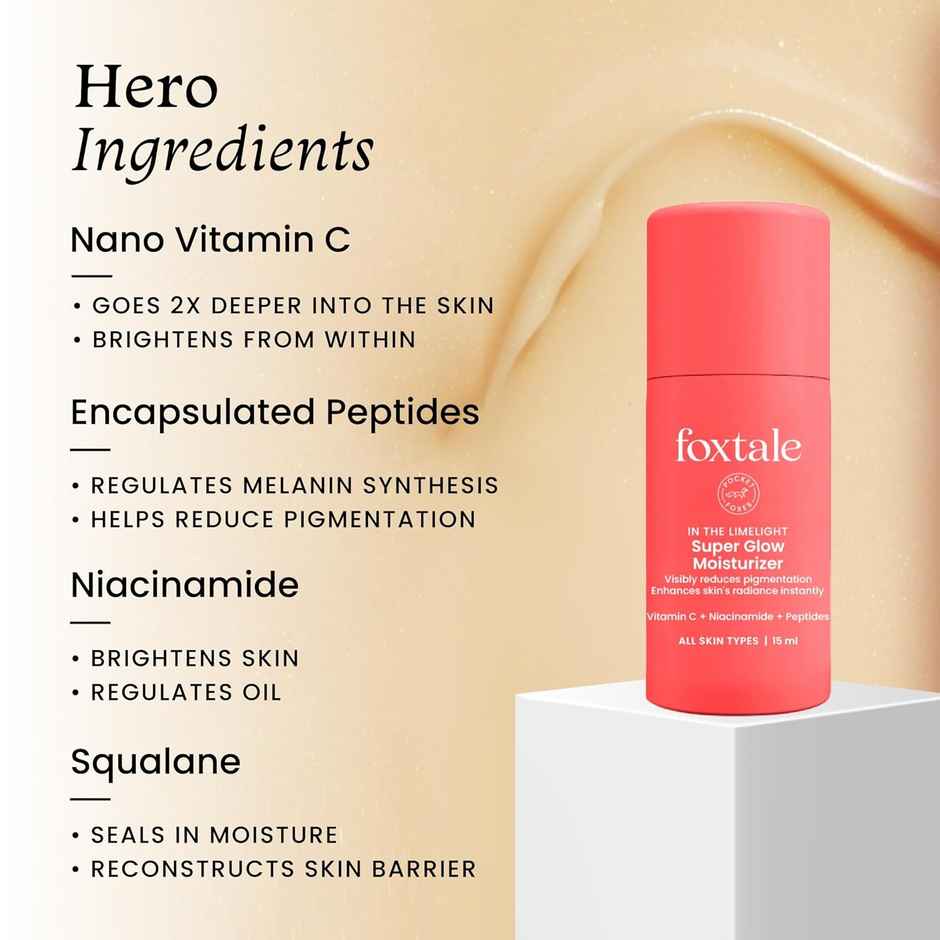 Foxtale Super Glow Moisturizer with Vitamin C 15ml