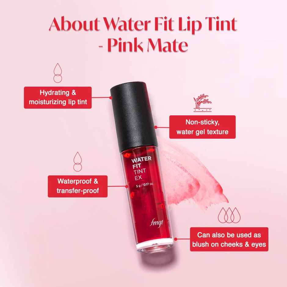 The Face Shop Water Fit Lip Tint Pink Mate