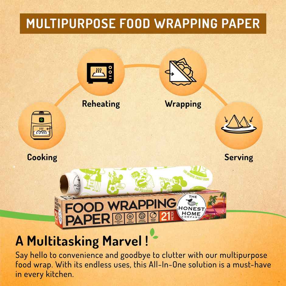 The Honest Home Company Food Wrapping Paper | 21 Meter
