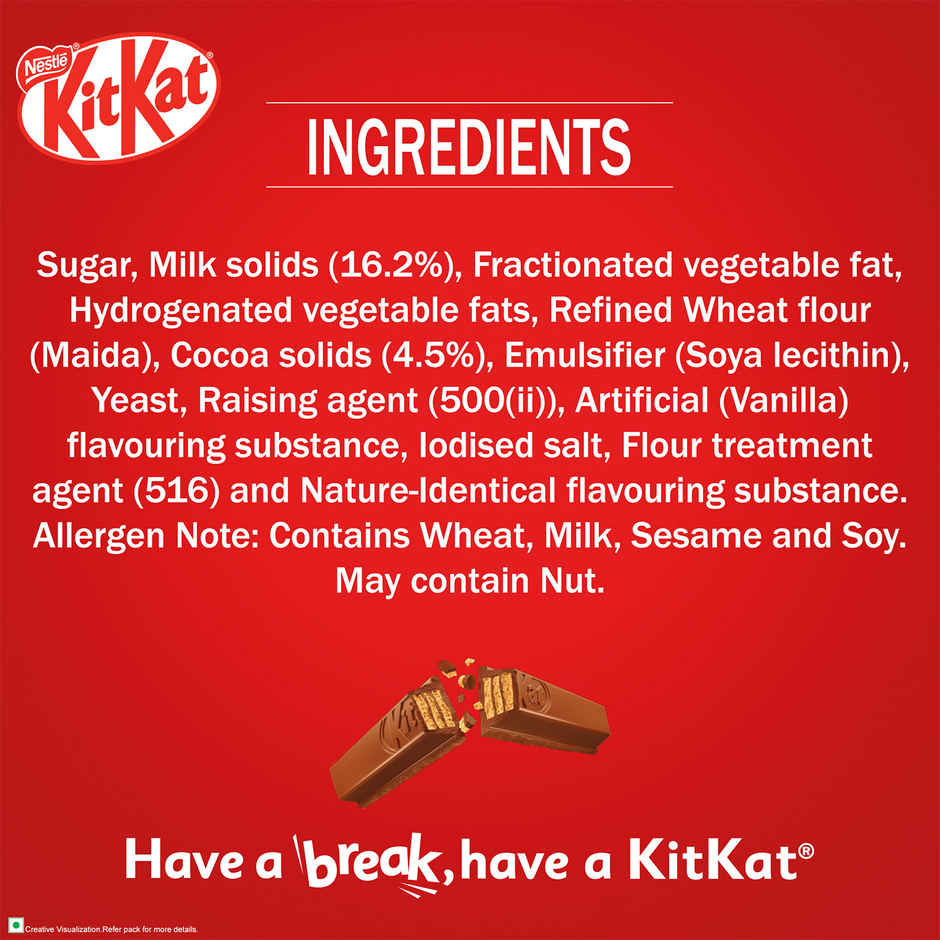 Nestle Kitkat 4 Fingers Choco Coated Wafer Bar Combo