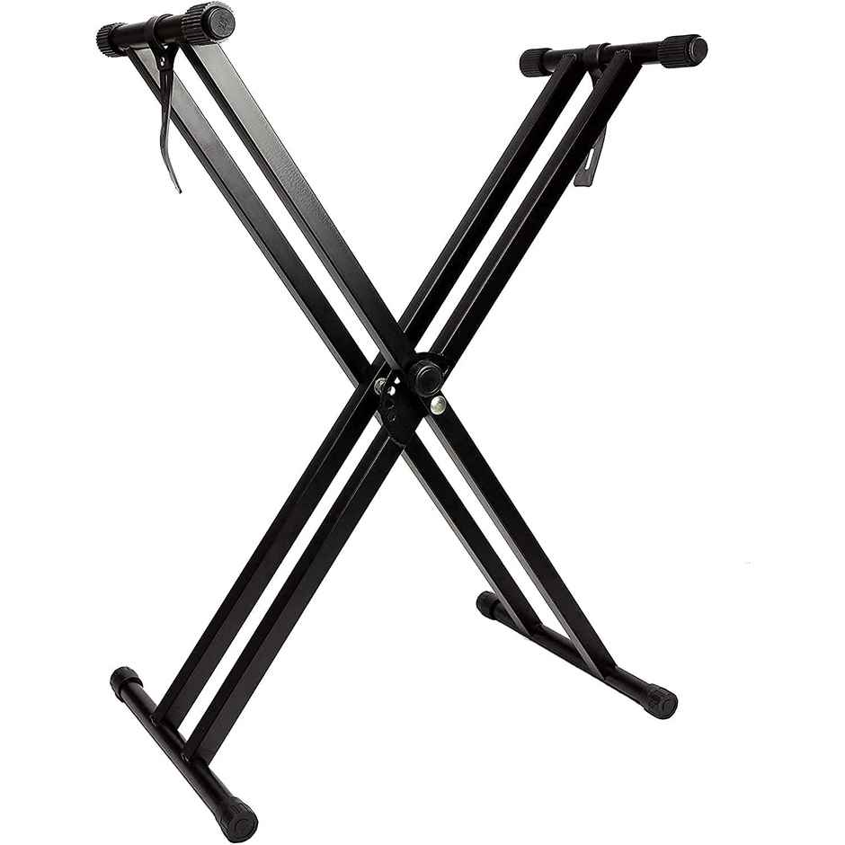 Kadence Keyboard Stand Heavy-Duty, Double-X, Adjustable with Locking Straps | NK13-2kg