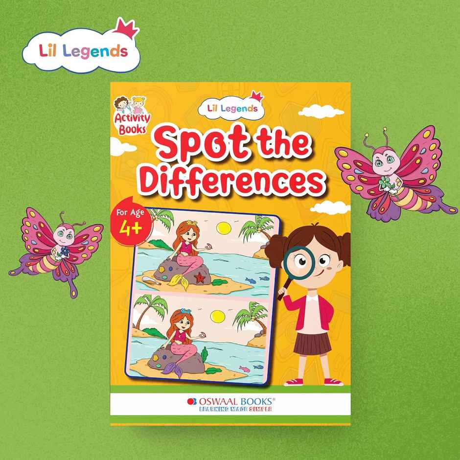 Oswaal Books Lil Legends Interactive Learning - Spot The Difference Book For Kids | Ages 4+