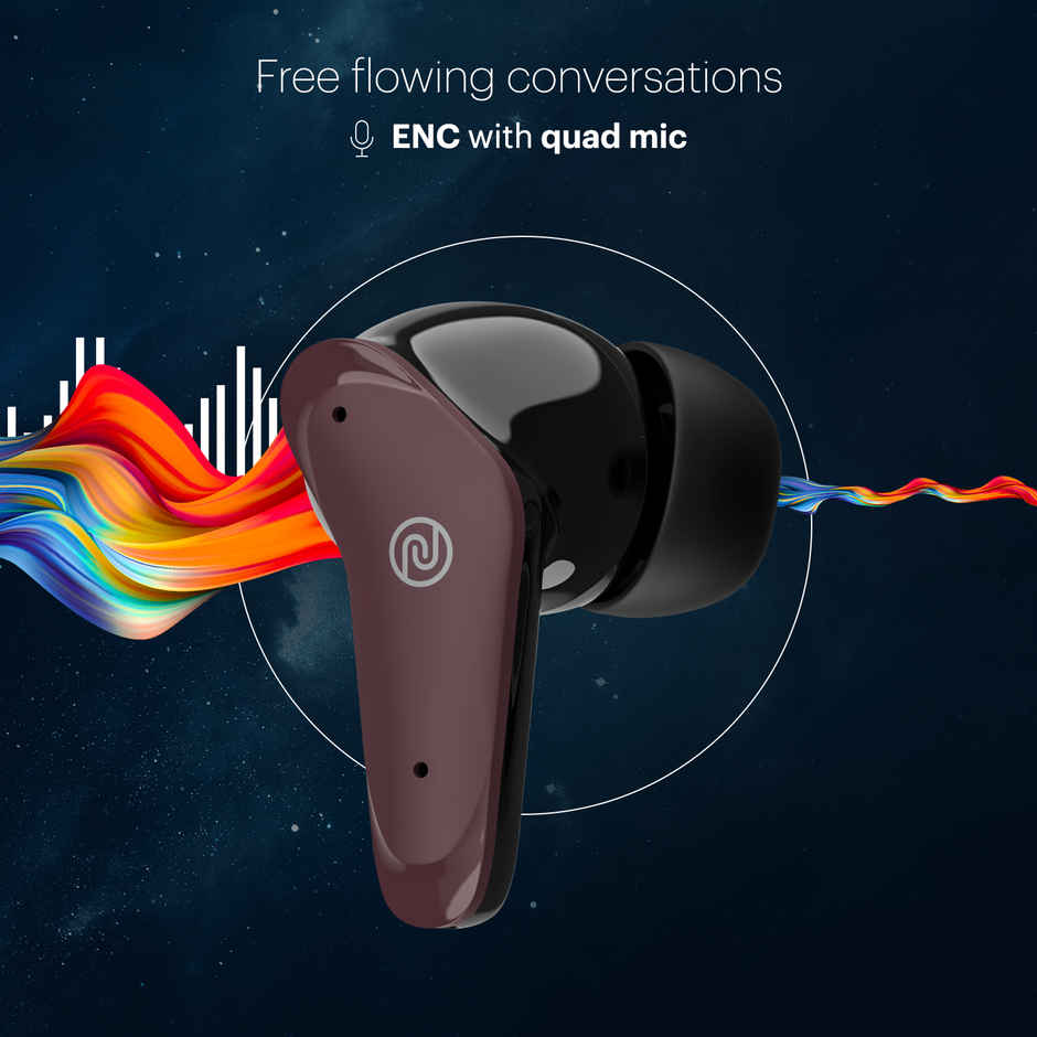 Noise Buds VS102 Plus 70H Playtime 4 Mic ENC 11mm Driver Instacharge TWS Earbuds | Deep Wine