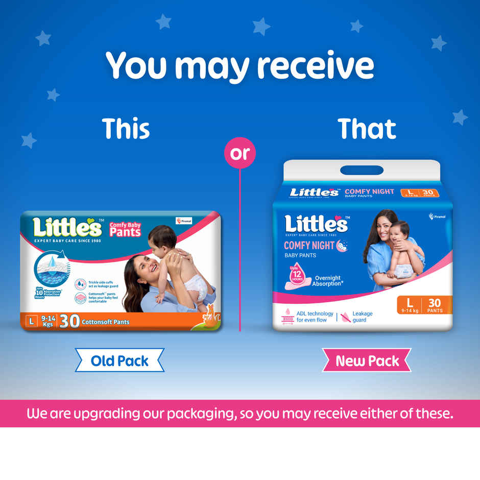 Littles Baby Diapers L Size Large Pants Style