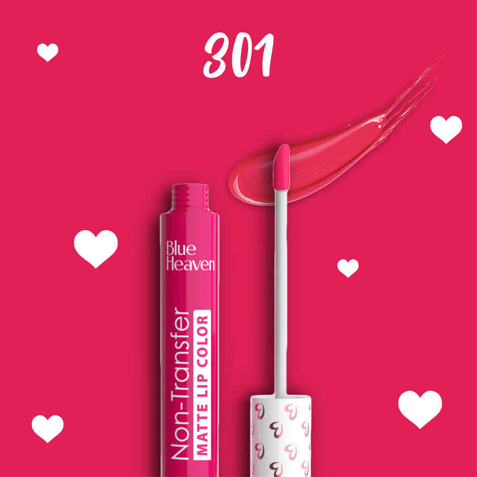 Blue Heaven Non Transfer Liquid Lip Color Matte Finish Waterproof | Pink