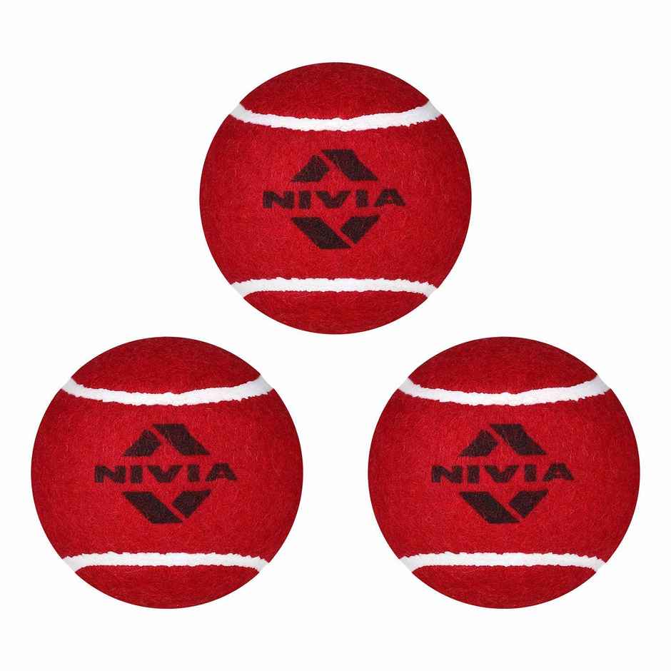 Nivia Tennis Ball Heavy Weight Red (Pack Of 3)