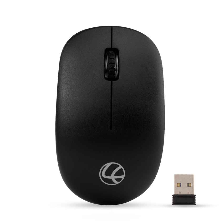 Lapcare Safari Iii B Wireless Mouse-2.4Ghz & Upto 1600 Dpi With Duracell Battery & 3 Year Warranty - Black