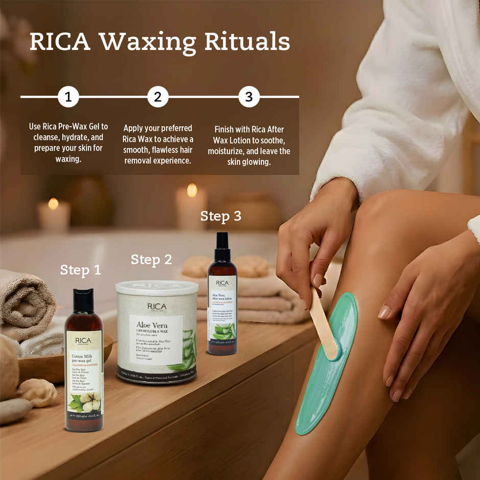 Rica Aloe Vera After-Wax Lotion | Moisturize Skin After Wax