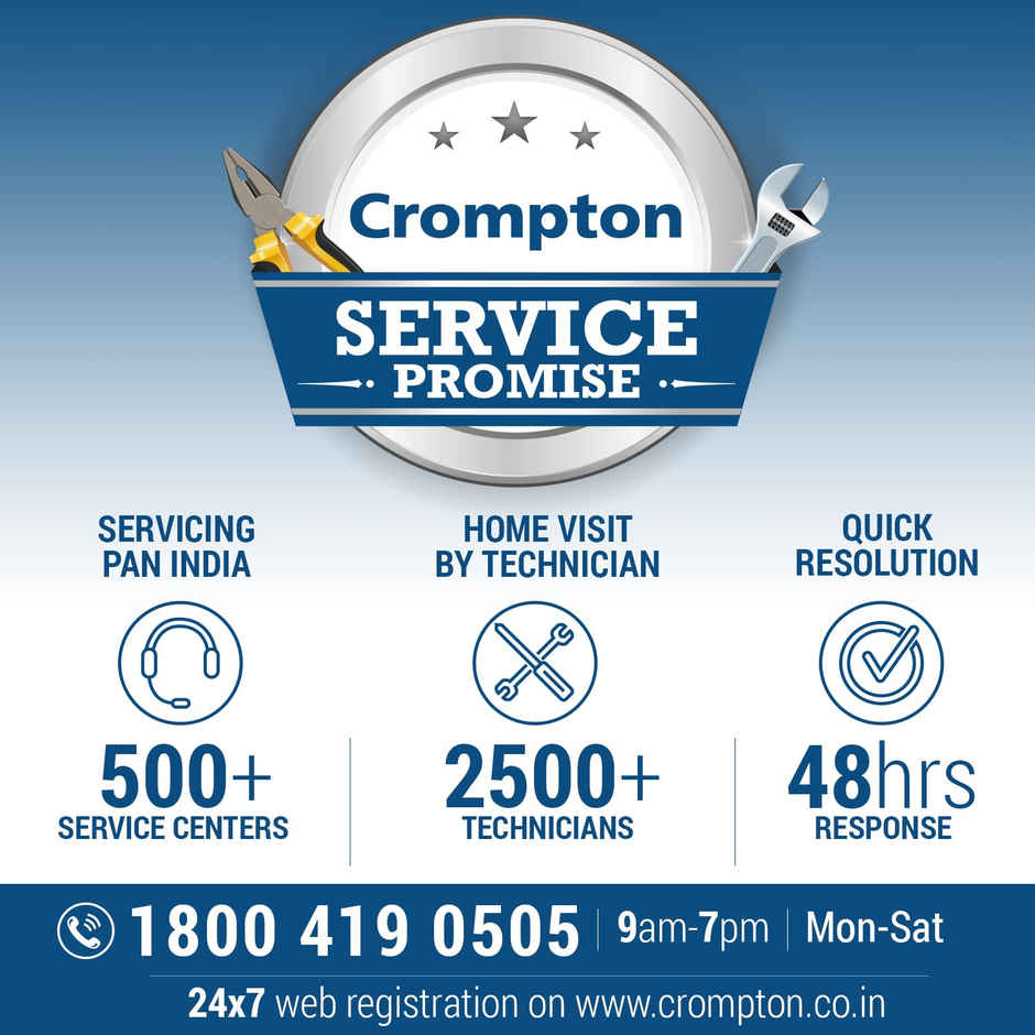 Crompton Surebreeze Hillbriz Deco Ceiling Fan, 52 Watts, 1200mm/48 Inch, Efficient Fan| Rust Resistant | Strong and Powerful Motor - Smoked Brown