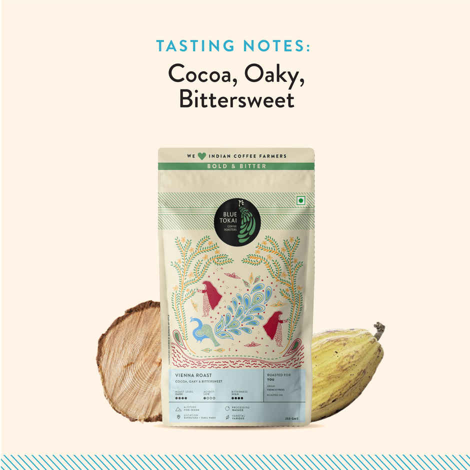 Blue Tokai Vienna French Press Dark Roast Ground Coffee Combo