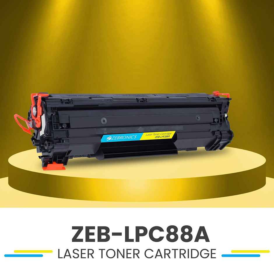 ZEBRONICS ZEB-LPC88A Laser Toner Printer Cartridge for HP Laser Jet P1007/P1008/P1106/P1108, Pro M1136/M1213nf/M1216, Pro M202dw / MFP M128/ M226 - Black