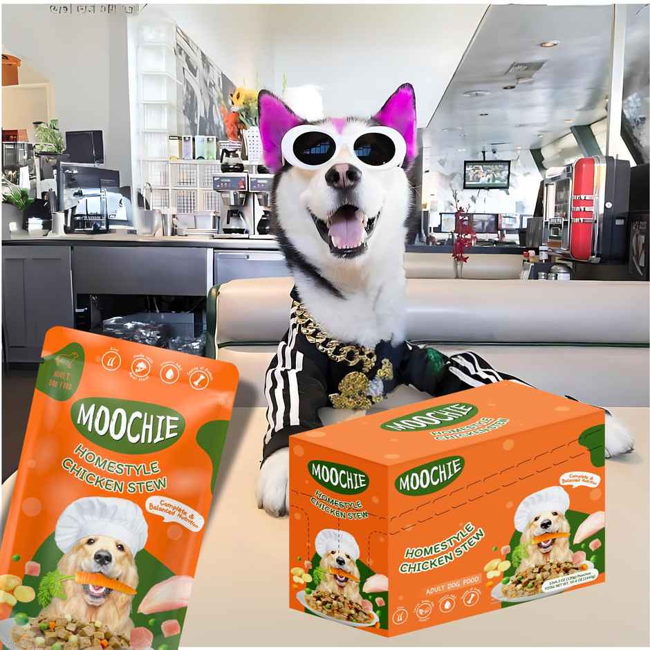 Moochie Dog Wet Gravy Food Homestyle With Chicken Stew