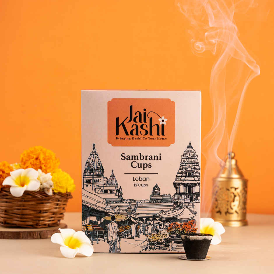 Jai Kashi Loban Sambrani Cup - 12 pcs